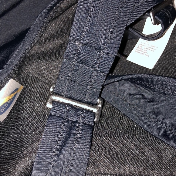 Old Navy Tankini NWT Tie-Front Black Size Large Adjustable Straps - Picture 11 of 12